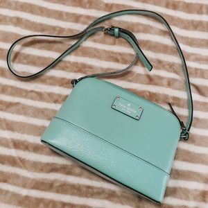 NWOT Mint/Tiffany Blue Kate Spade Dome Crossbody